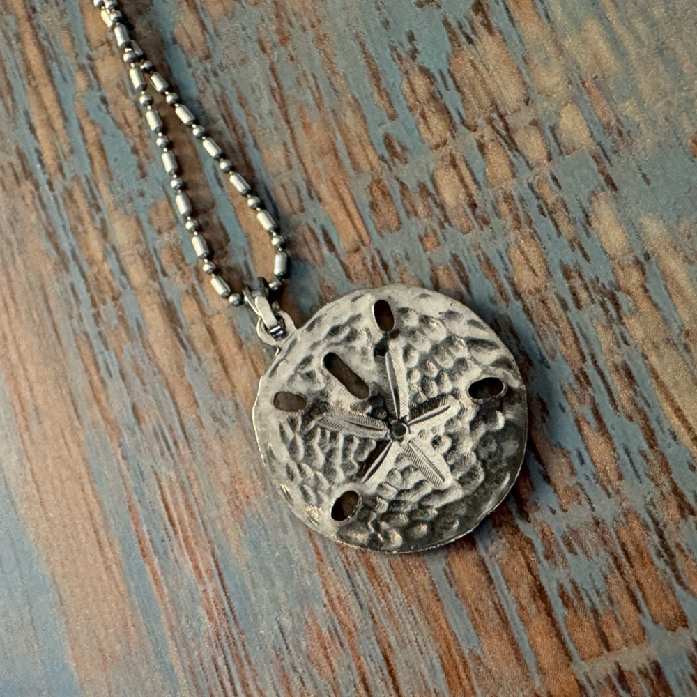 Silver Sand Dollar Necklace